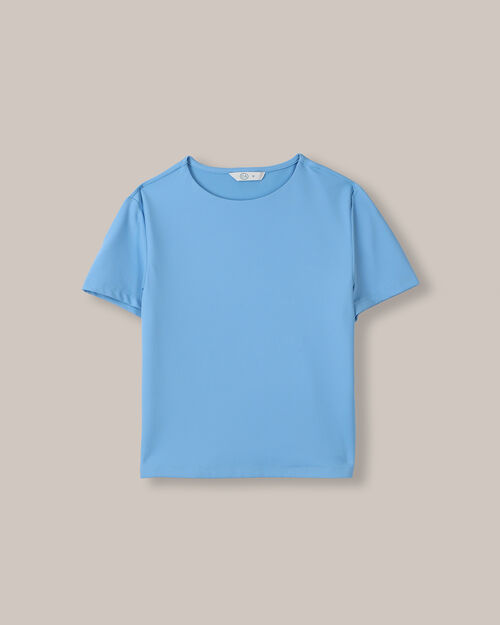 Playera Cropped Manga Corta